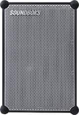 Front. SOUNDBOKS - 4 - Portable Bluetooth Speaker with Swappable Rechargable Battery - Metallic Gray.