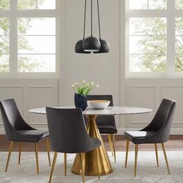 Chalice 3-Light Metal Pendant by Modway - Black