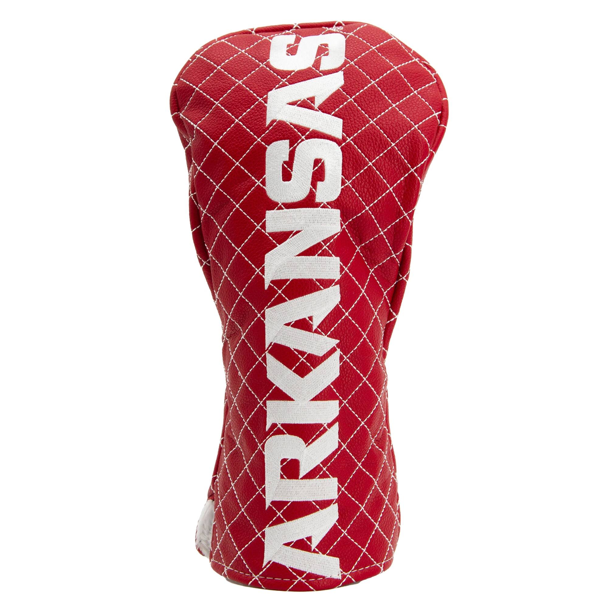 Front. Team Golf - Arkansas Razorbacks Quilted Driver Headcover - Multicolor.