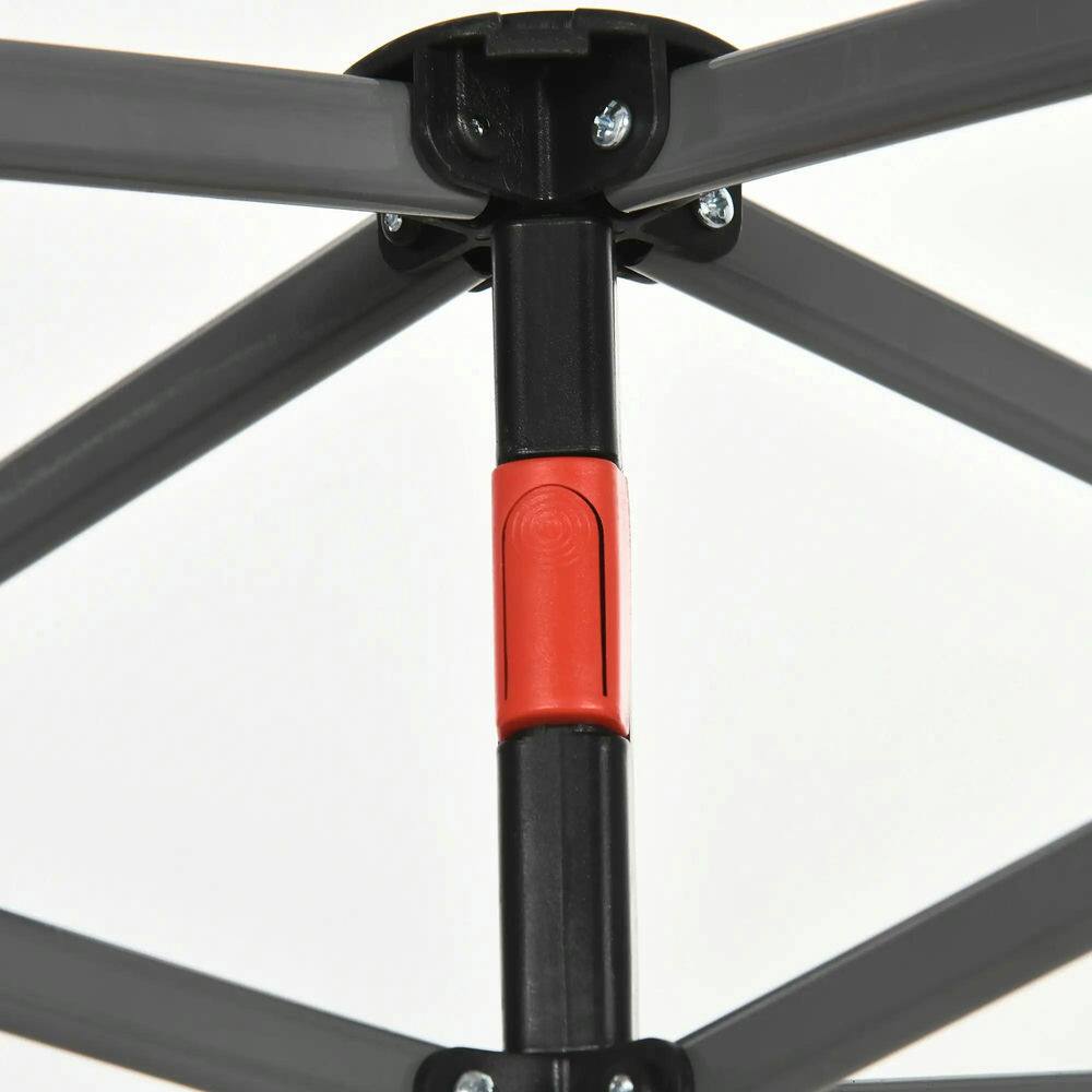 Alt View 5. Spaco - Spaco 10x10 Pop Up Canopy Tent with Netting, Adjustable Height, Easy Setup - Grey.