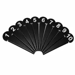 Amber Sporting Goods - Durable Discus & Shot Put Markers, Build for Training & Competition, 7 x 2.5 Inches (Black)