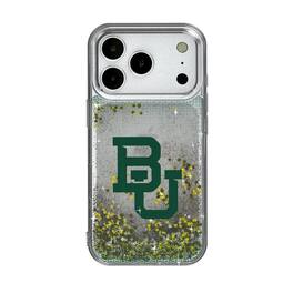 Keyscaper - NCAA - Baylor Bears Linen Logo iPhone Glitter Case - 15 - Multicolor