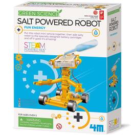 4M - Green Science Salt Powered Robot - DIY Mini Building Kit - Mulitcolor