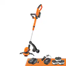 Front. LawnMaster - LawnMaster 24V Max 10" Cordless String Trimmer Weed Eater, CLGT2410S.