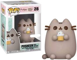 Pusheen Funko POP Vinyl Figure | Pusheen with Cupcake - Gray