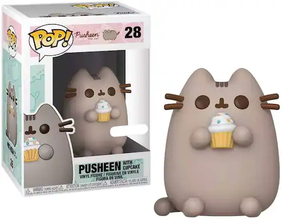 POP! Pusheen THE CAT
28
WITH PUSHEEN CUPCAKE
VINYL FIGURE / FIGURINE EN VINYLE / FIGURA DE VINIL / FIGURA DE VINIL
ADVERTENCIA: PELOJO DE ASFIXIA. D'ETOUFFEMENT. ATTENTION: DANGER D'ÉTOUFFEMENT.
WARNING: CHOKING HAZARD - Small parts. Not for children under 3 years.
PUSHEEN WITH CUPCAKE
VINYL FIGURE / FIGURINE EN VINYLE / FIGURA DE VINIL / FIGURA DE VINIL