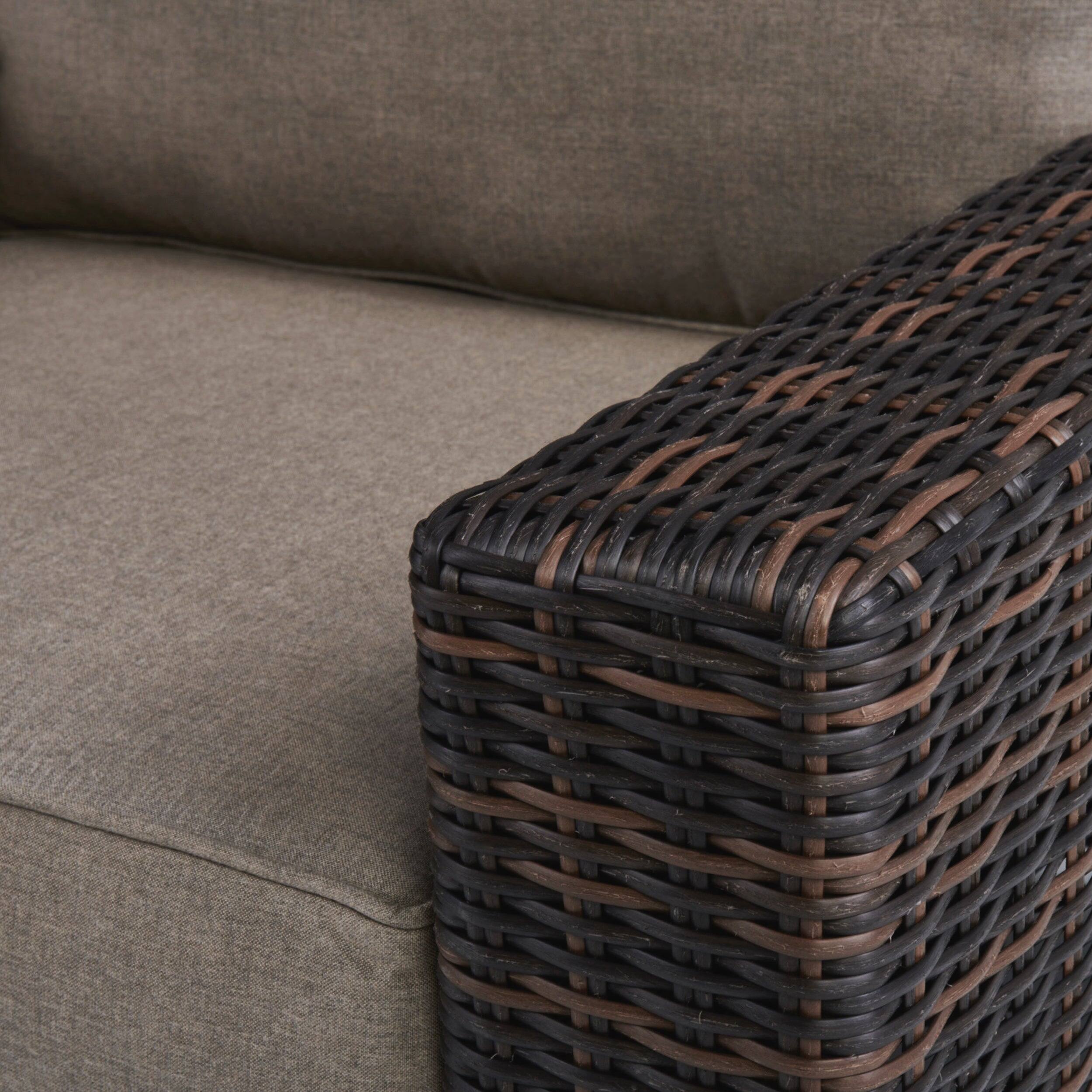 Angle. Yardbird® - Langdon Outdoor Small Sectional Set - Shale.