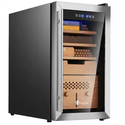 KingChii 43L Compressor Cigar Humidor with Temp and Humidity Control ...