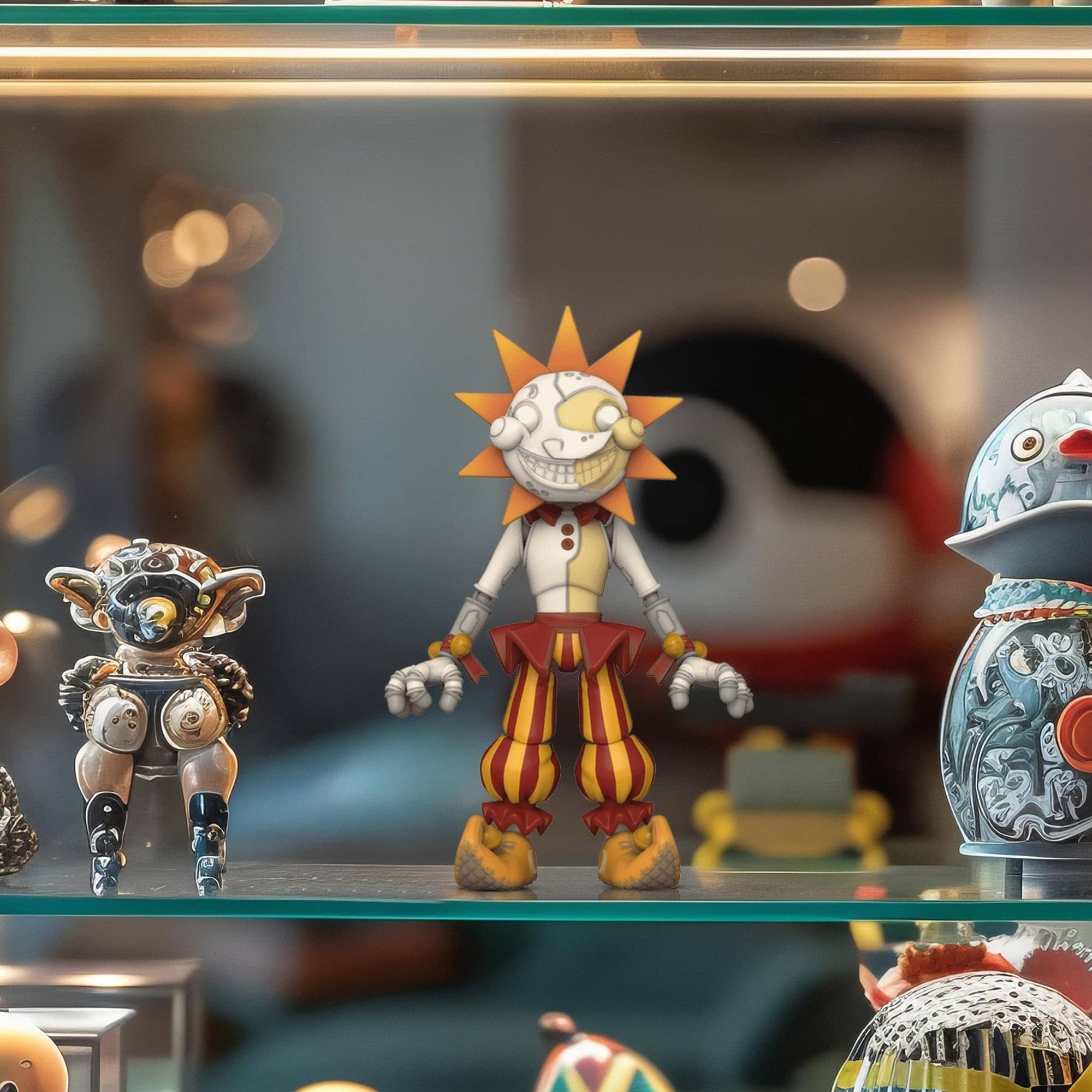 Alt View 3. Funko - Five Nights at Freddy's Security Breach 5 Inch Action Figure | Sun - Multi-Colored.