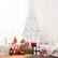 Front. Costway - 8Ft Artificial PVC Christmas Tree Stand Indoor Outdoor - White.