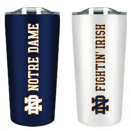 The Fanatic Group - Notre Dame Fighting Irish 18oz. Soft Touch Tumbler Two-Piece Set - Multicolor