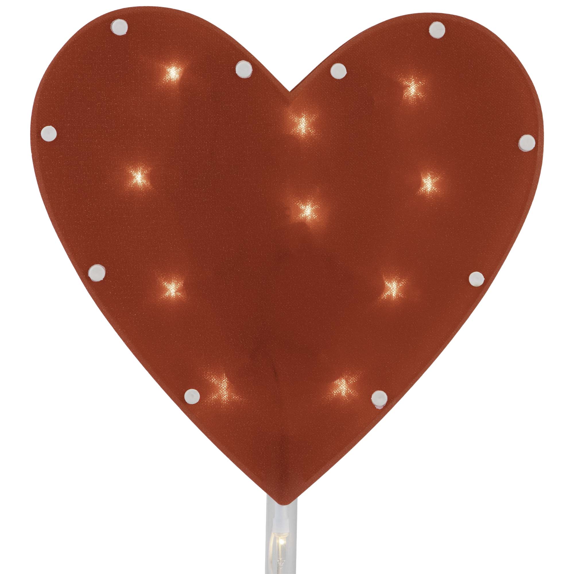 Alt View 4. Northlight - Lighted Heart Valentine's Day Outdoor Pathway Markers - 28.75" - Set of 4 - Red.