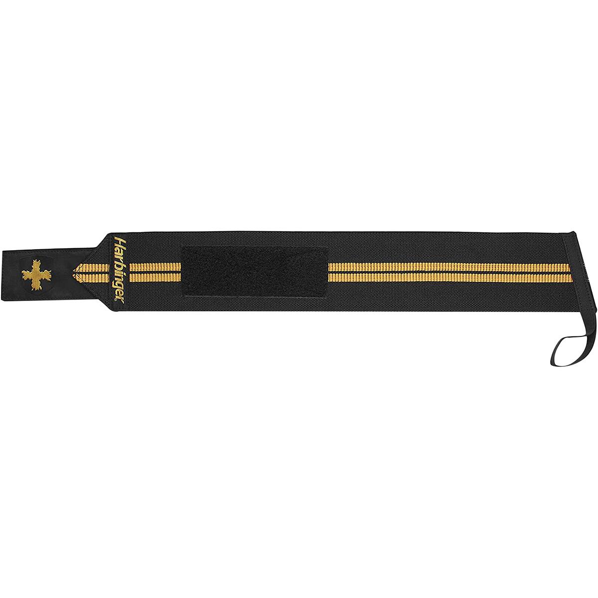 Alt View 2. Harbinger - Harbinger 18" Red Line Weight Lifting Wrist Wraps - Black/Gold - Black/Gold.
