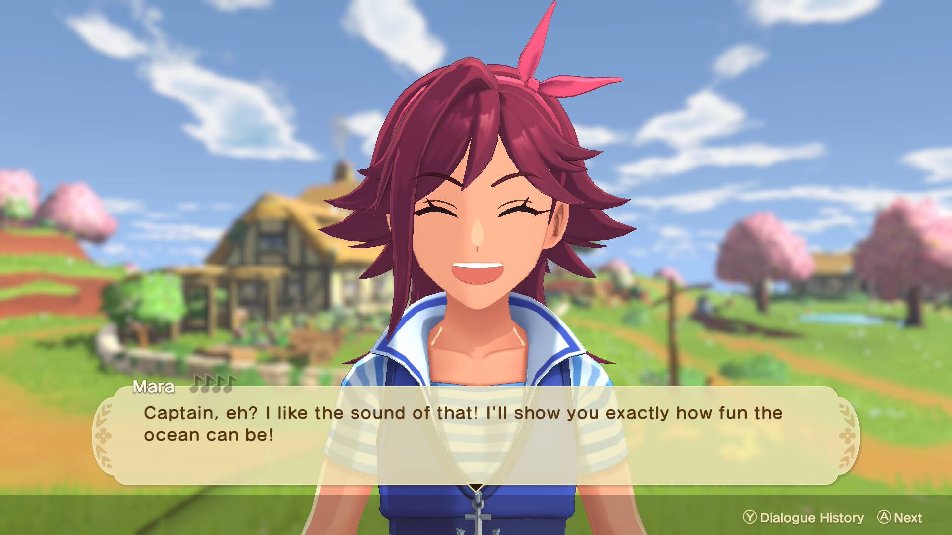 Mara: Captain, eh? I like the sound of that! I'll show you exactly how fun the ocean can be!