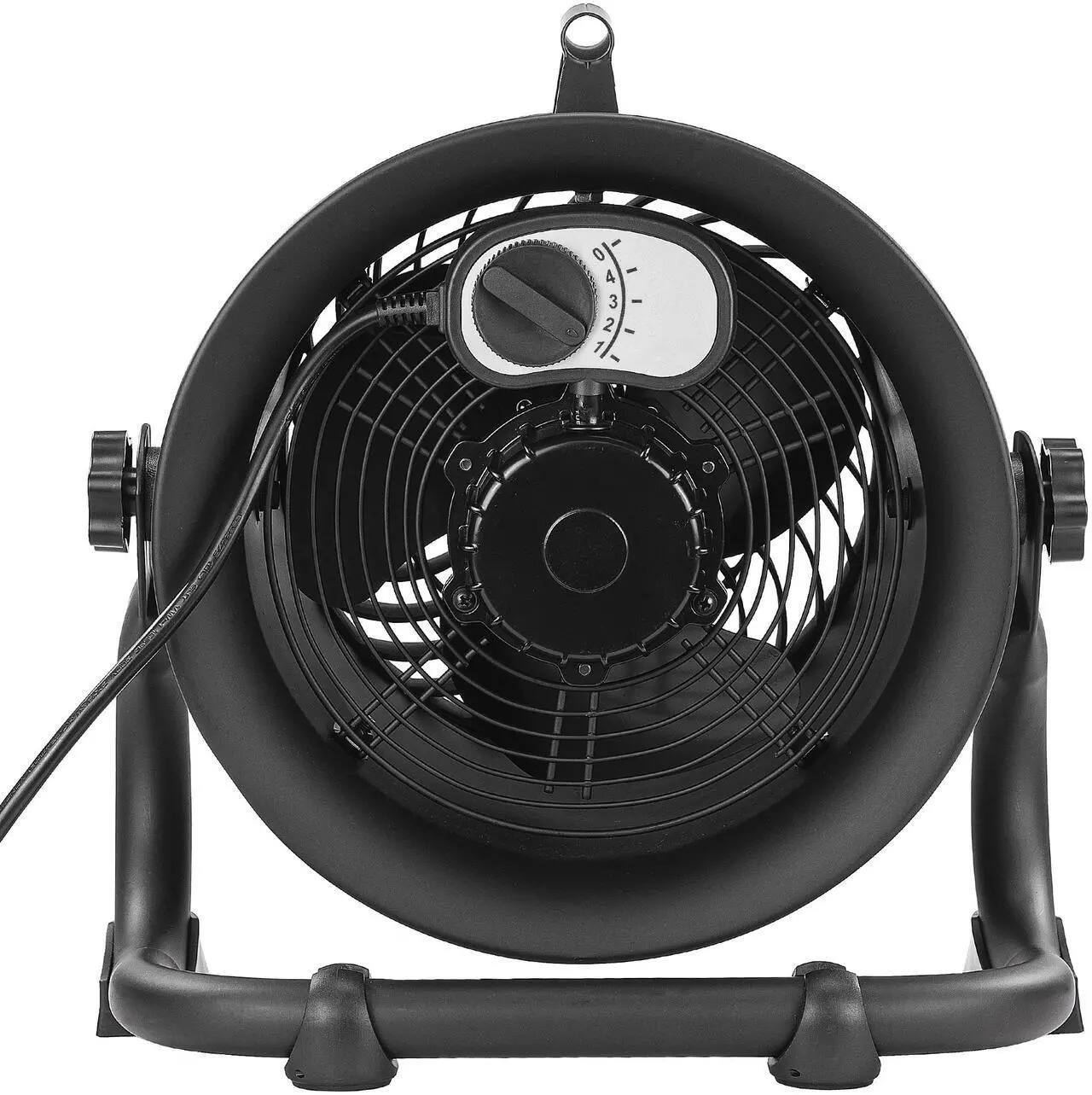 Alt View 3. Caterpillar - Caterpillar® 9" High-Velocity Fan (Black, 2-in-1): 940 CFM, 4-Speed, 360° Pivoting, Dual Ball Bearing.