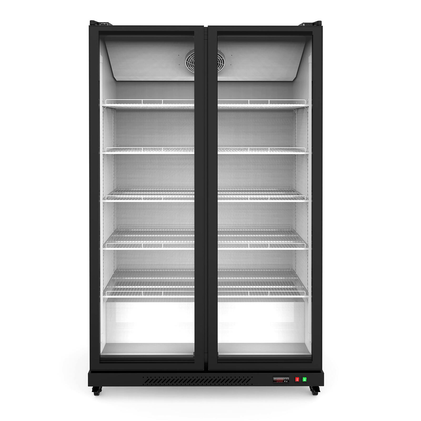 Angle. Winado - 39 Cu.Ft Commercial Beverage Refrigerator ETL NSF, Merchandiser Display Refrigerator Beverage Cooler Glass Door - Black.