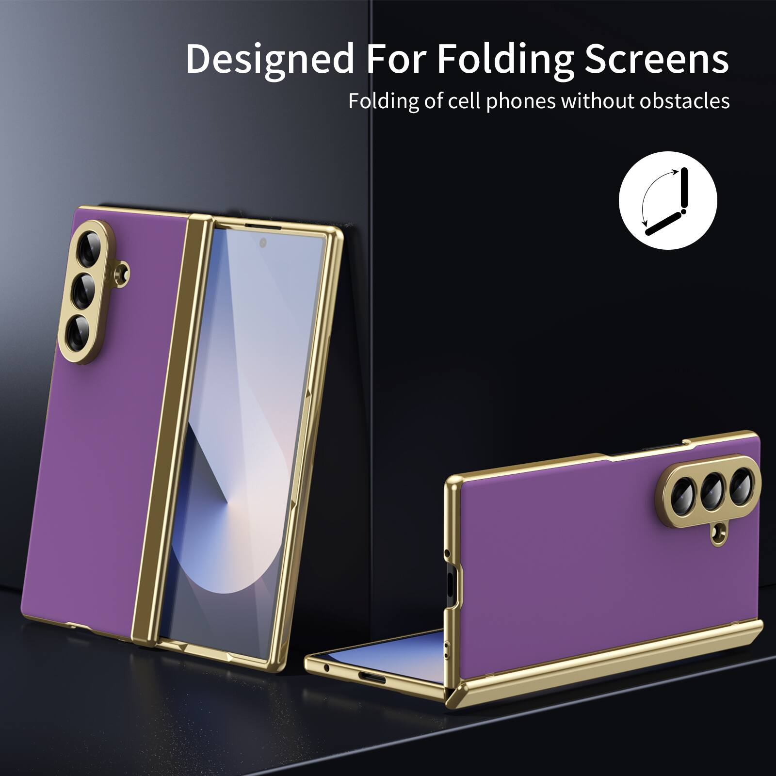 Designed For Folding Screens  
Folding of cell phones without obstacles