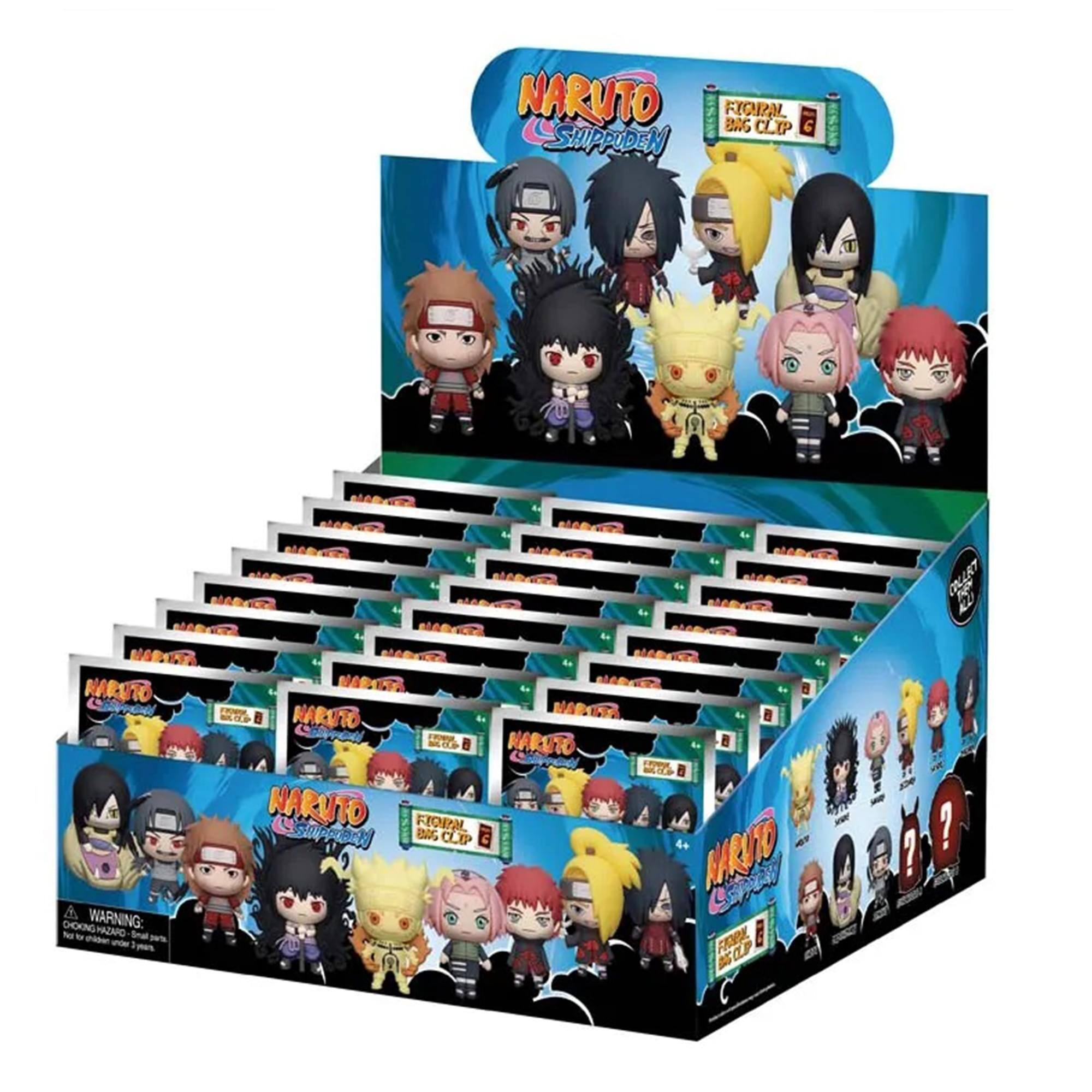 NARUTO SHIPPUDEN FIGURAL BAG CLIP  
WARNING: CHOKING HAZARD - Small parts. Not for children under 3 years.