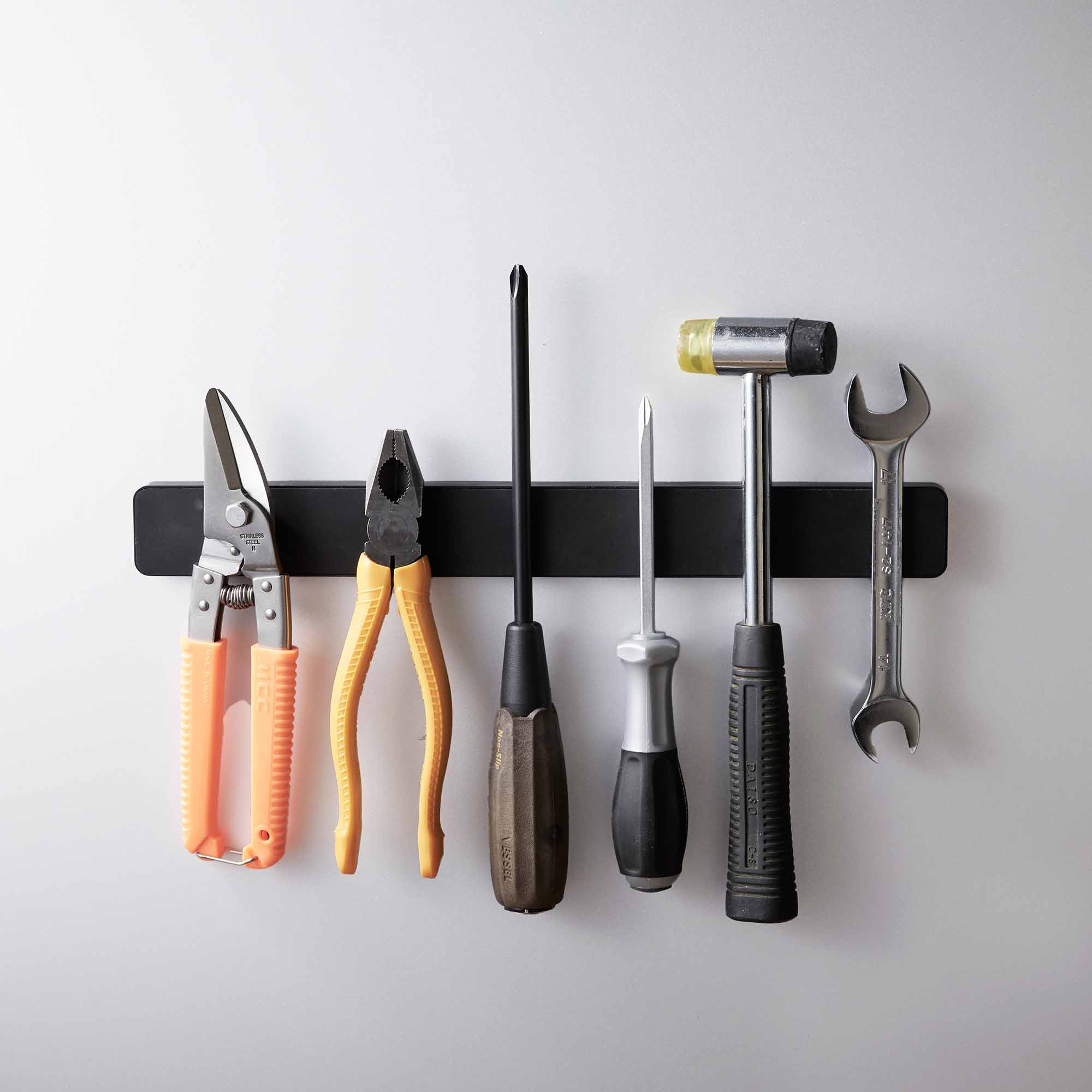 Alt View 4. Yamazaki Home - Magnetic Knife Rack - White.