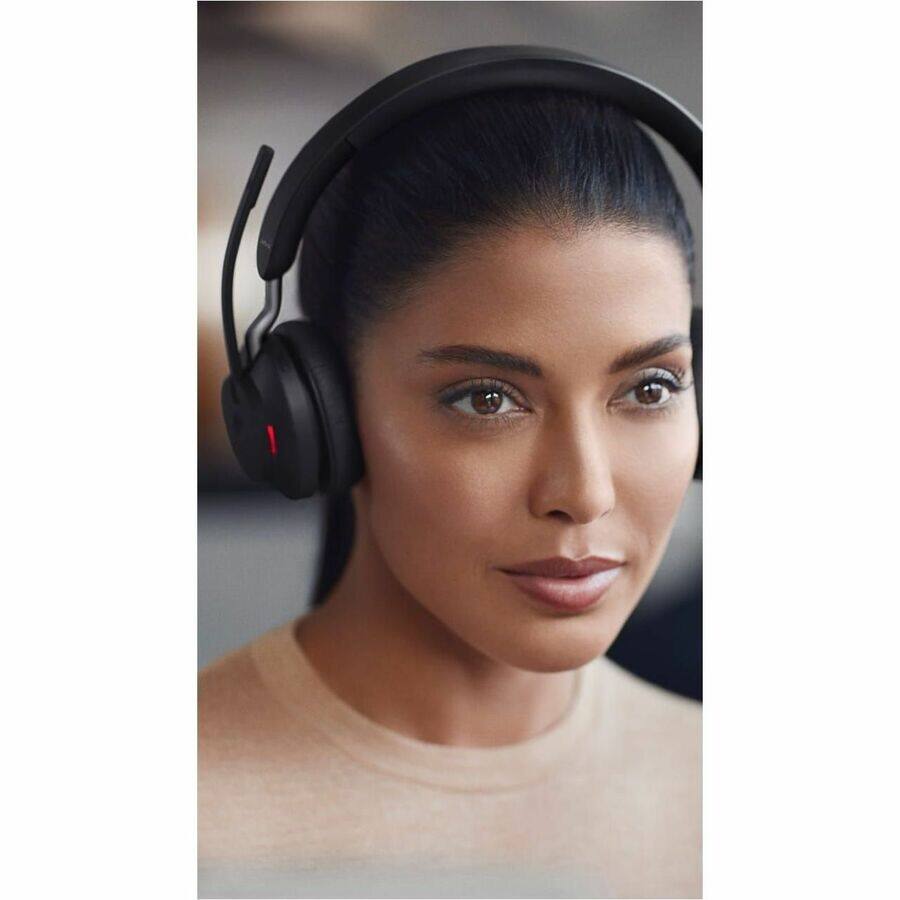 Alt View 7. Jabra - Jabra Evolve2 65 Headset - Microsoft Teams Certification - Stereo - Wireless - Bluetooth - 98.4 ft - On-ear - Blue.