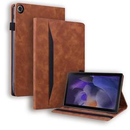 Dteck - for Samsung Galaxy Tab A11 / A9 8.7 inch Tablet Case, PU Leather Folio Stand Cover with Credit Card Slots - Brown