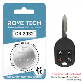 RomeTech - Replacement Battery for Key Fob - Ford Explorer 2013-2015