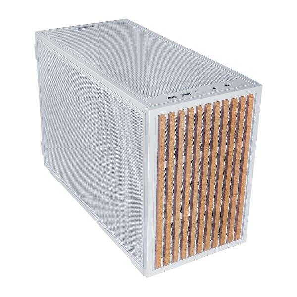 Lian Li B4 mATX Beech Wood Compact SFF Computer Case Pre installed 2 x ...