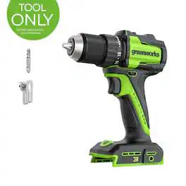 Greenworks - 24V Cordless Brushless 400 in-lbs Drill/Driver - Tool Only, Battery and Charger Not Included