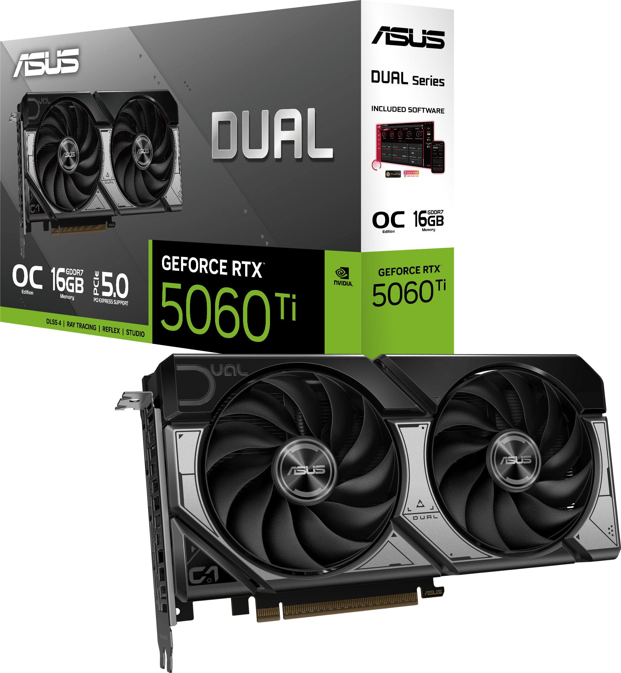 【新品・未開封】玄人志向 GEFORCE RTX 5060 Ti 16GB ASUS DUAL NVIDIA GeForce RTX 5060 Ti OC Edition 16GB GDDR7