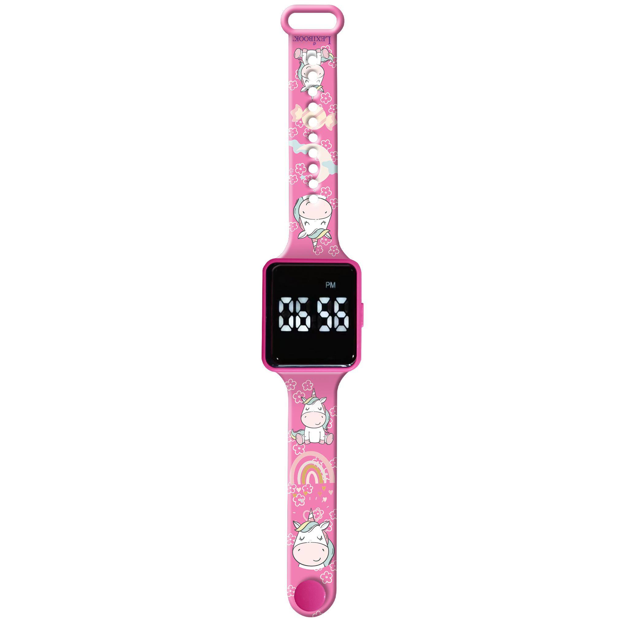 Front. Lexibook - Unicorn, Digital watch, 12-hour or 24-hour time display - PINK.