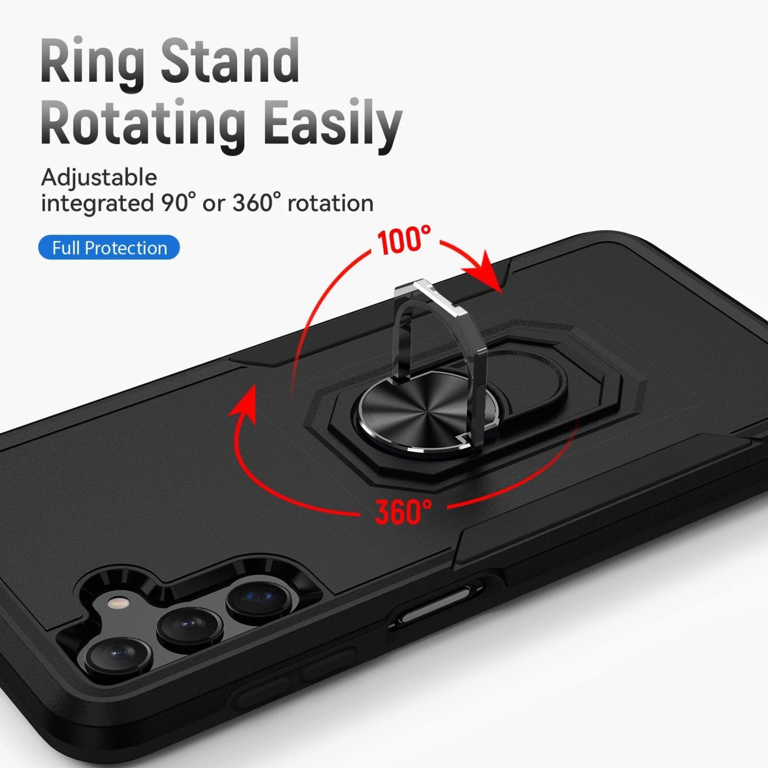 Ring Stand Rotating Easily  
Adjustable integrated 90° or 360° rotation  
Full Protection