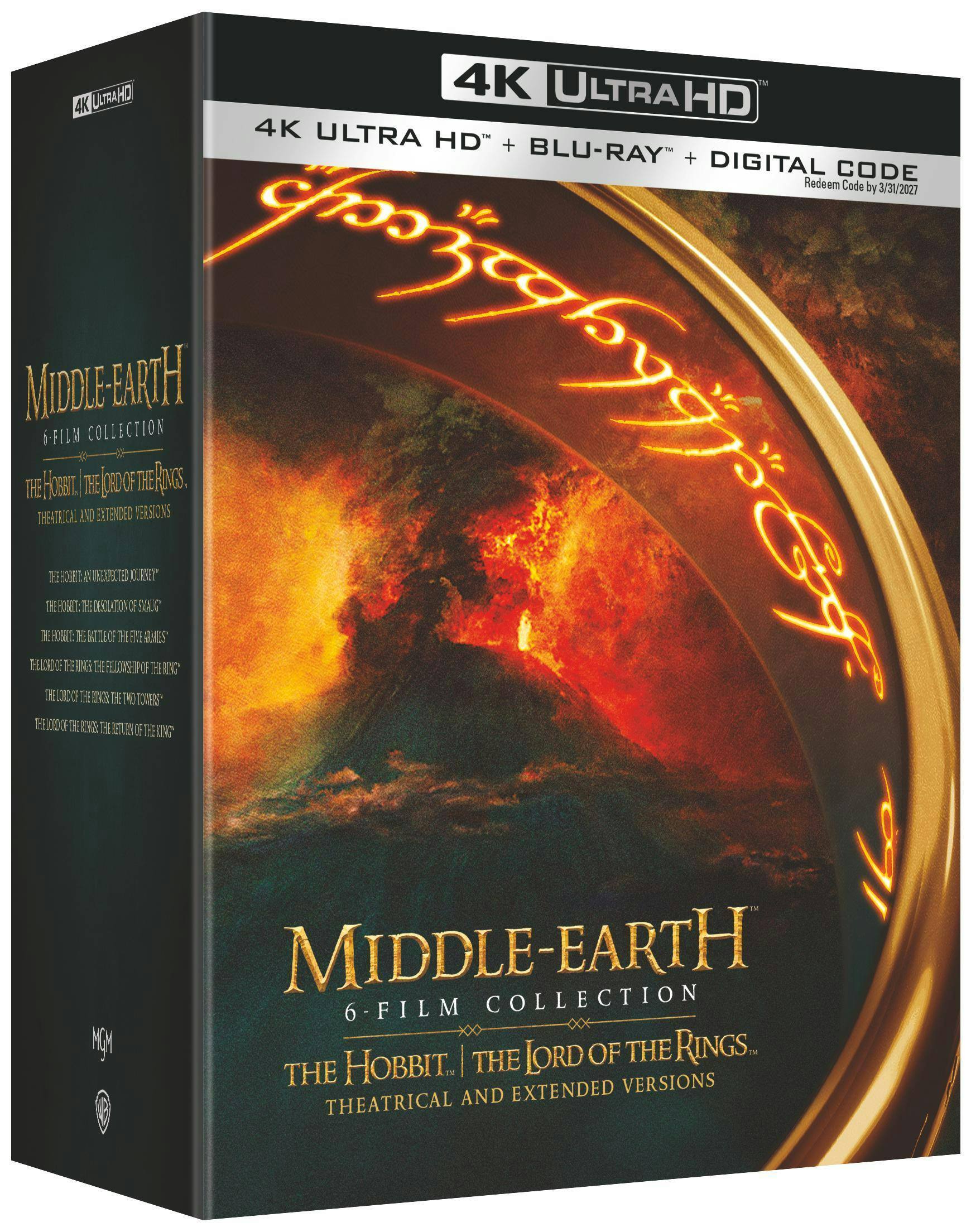 Angle. Middle-Earth 6-Film Collection (4K Ultra HD) [UHD].