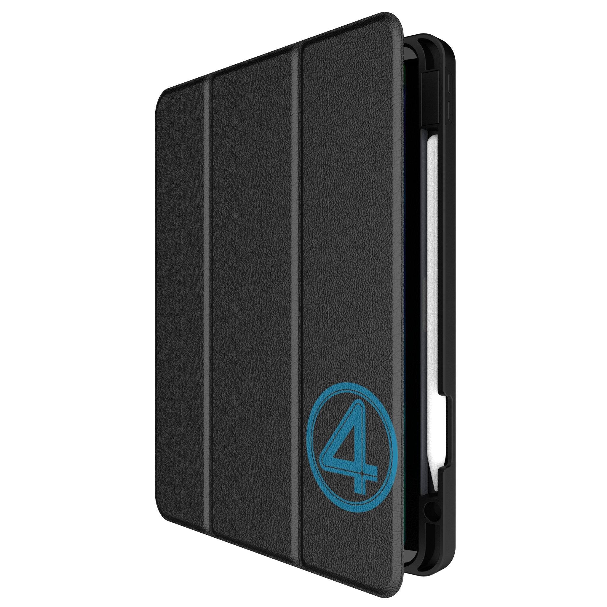 Angle. Keyscaper - Marvel Badge Tablet Case - Apple iPad (10th Gen) - Fantastic Four 4.