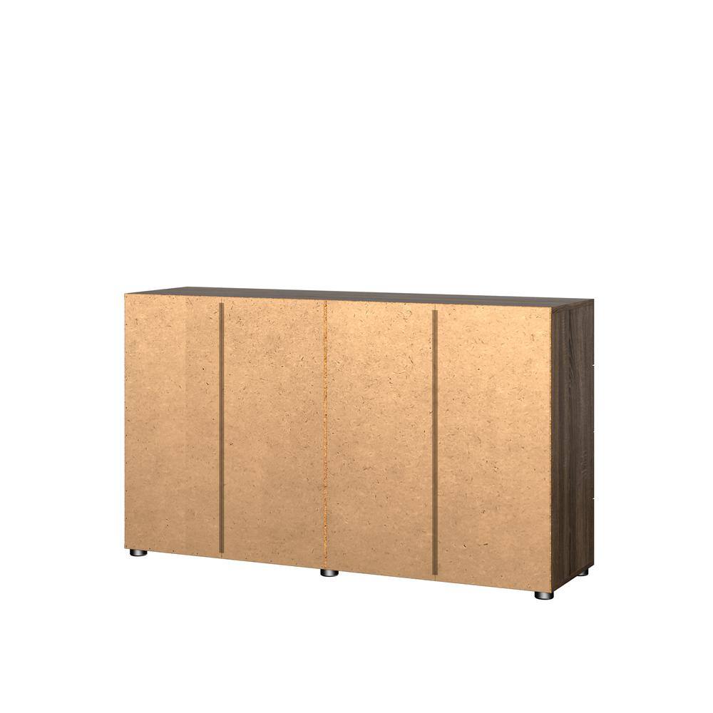 Alt View 1. FurniFact - Elegant 8 Drawer Dresser in Truffle Oak for Modern Bedroom Storage Solutions - Truffle Oak.