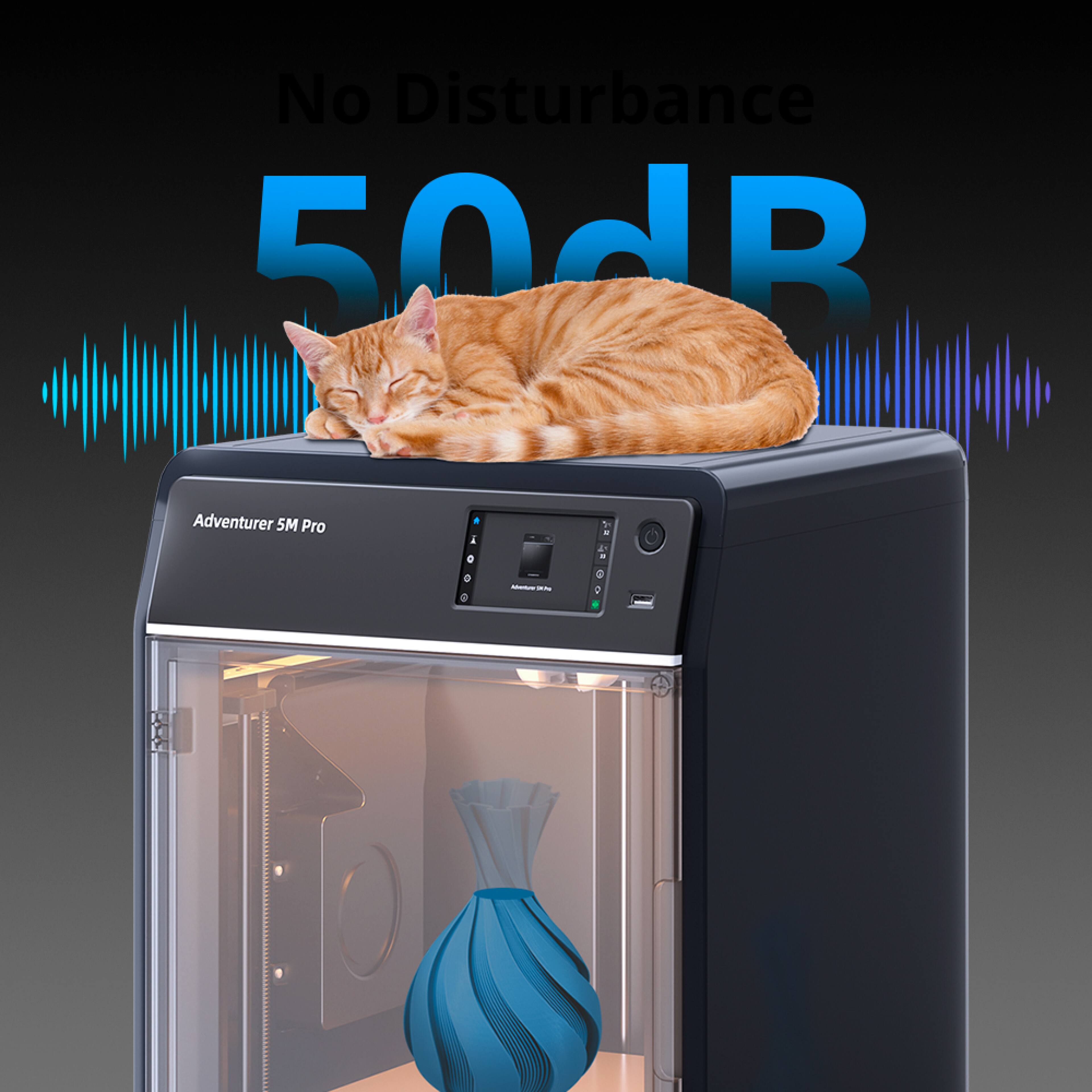 No Disturbance  
50dB  

Adventurer 5M Pro