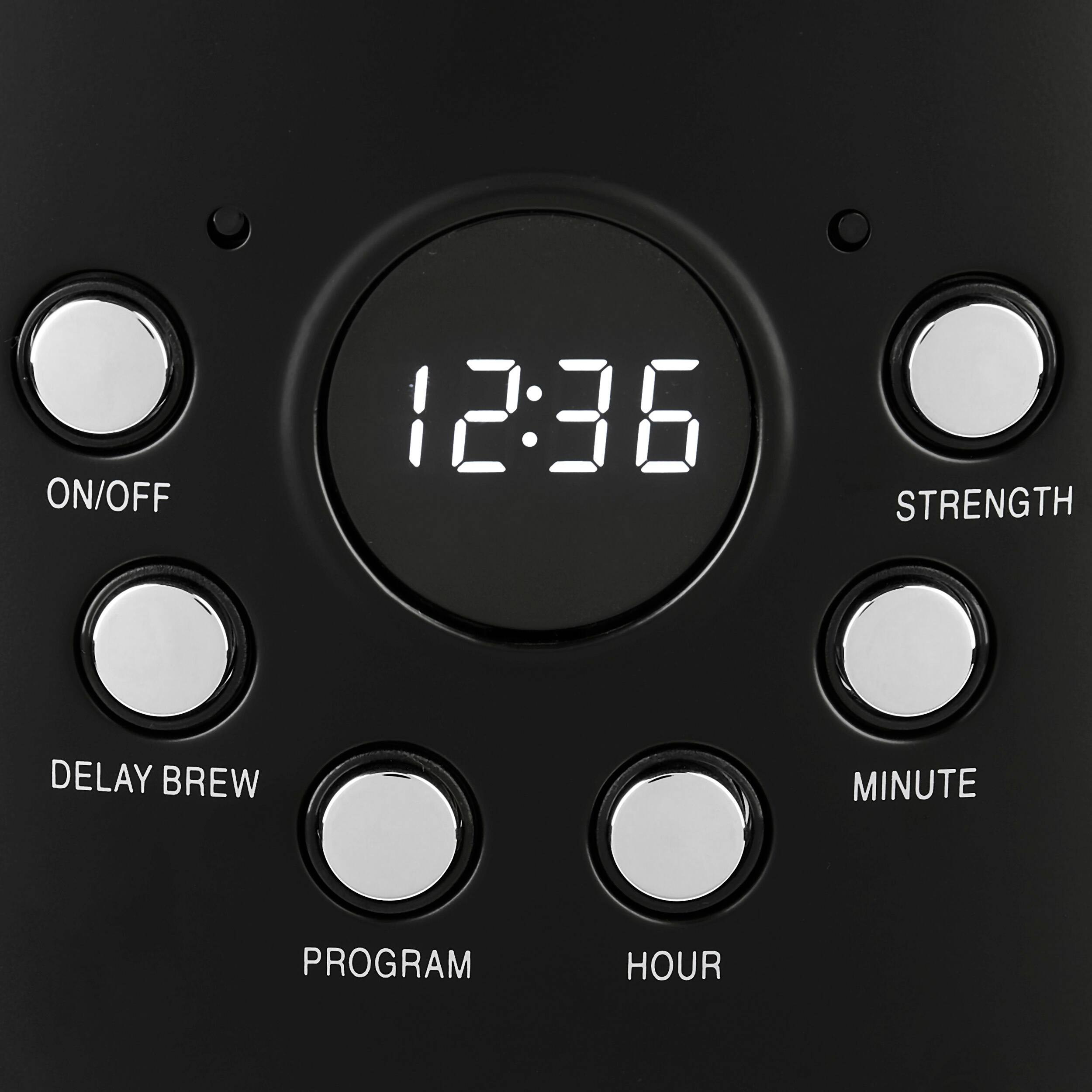 Alt View 11. Haden - 12-Cup Programmable Coffee Maker with Strength Control and Timer - Black and Chrome.