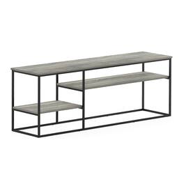 Furinno - Moretti Modern Lifestyle TV Stand for TV up to 65 Inch - French Oak Grey