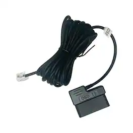 OBDII to RJ11 Cable, 9.8ft Power Cord for Escort Radar Detectors - Black