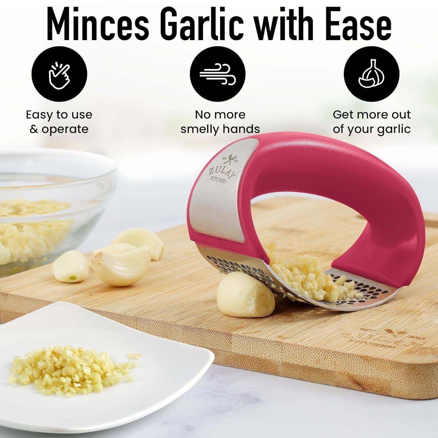 Minces Garlic with Ease

Easy to use & operate
No more smelly hands
Get more out of your garlic

"X ZULAY KITCHEN"