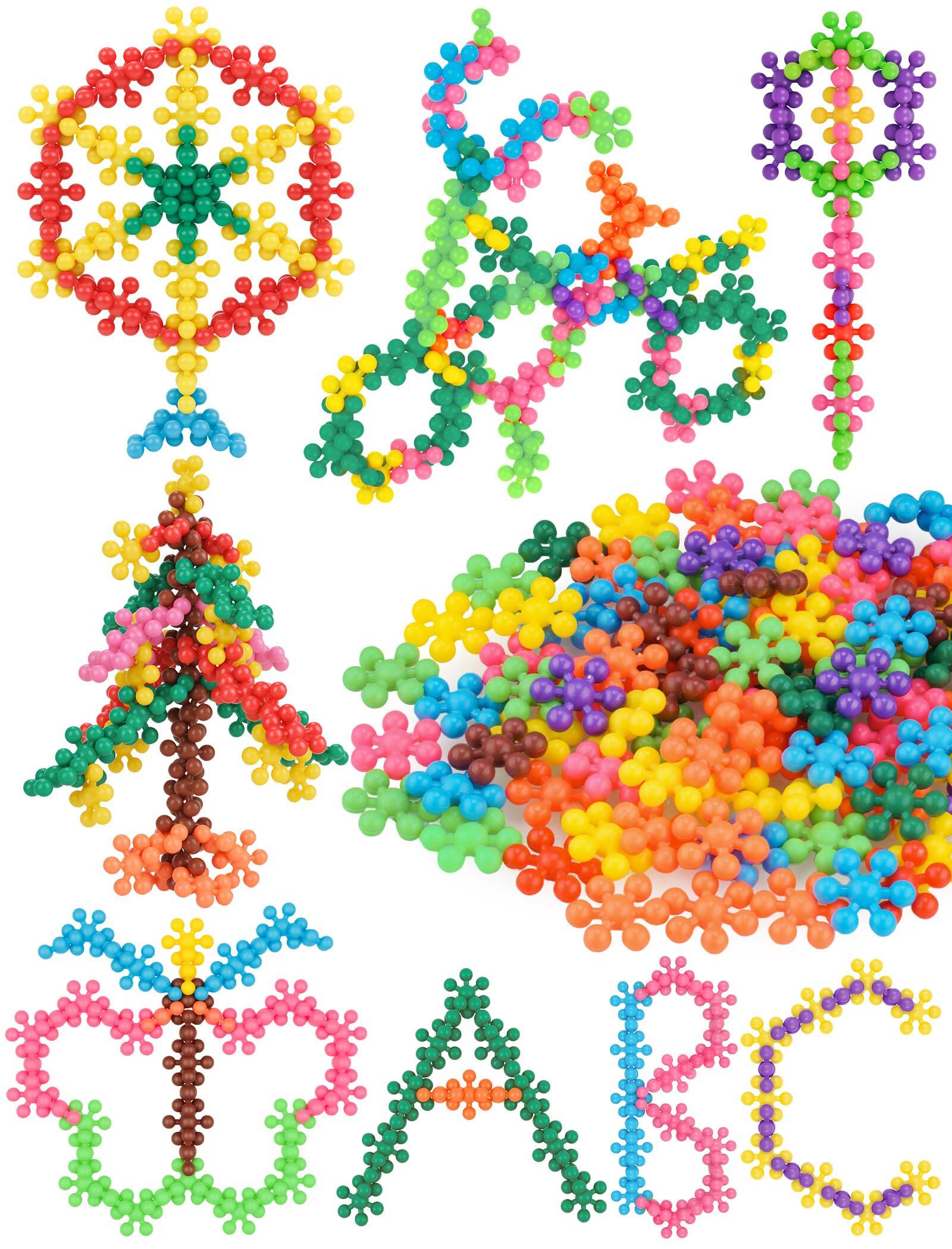 EZTW1 Snowflake Interlocking Building Block Educational 300pcs For 3 ...