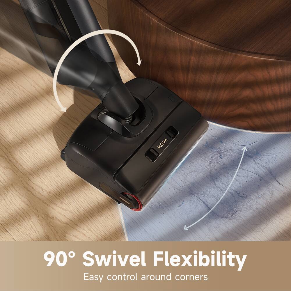 90° Swivel Flexibility Easy control around corners