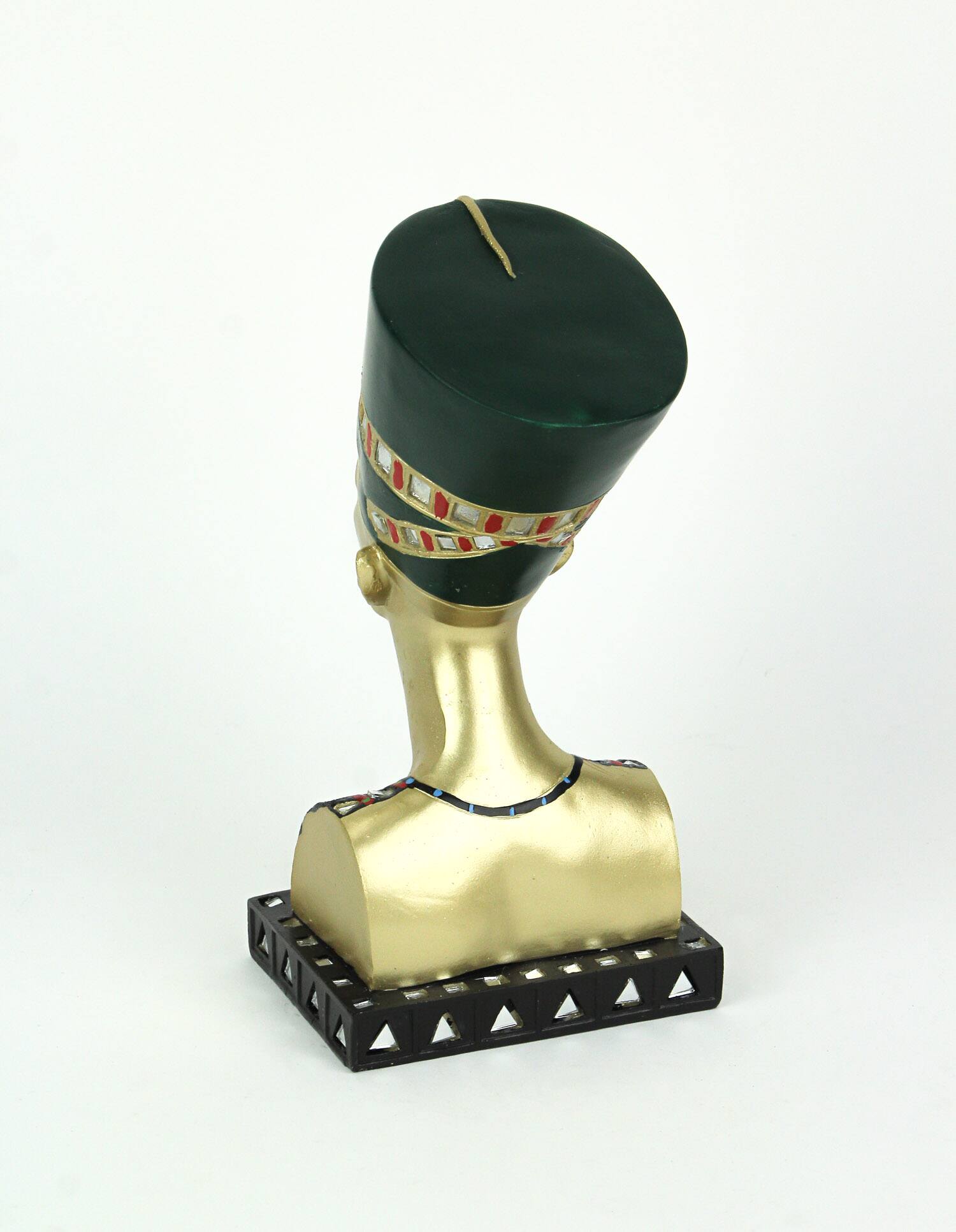 Alt View 2. Everspring Import Co. - Golden Finished Ancient Egyptian Queen Nefertiti Bust Statue - Multicolored.