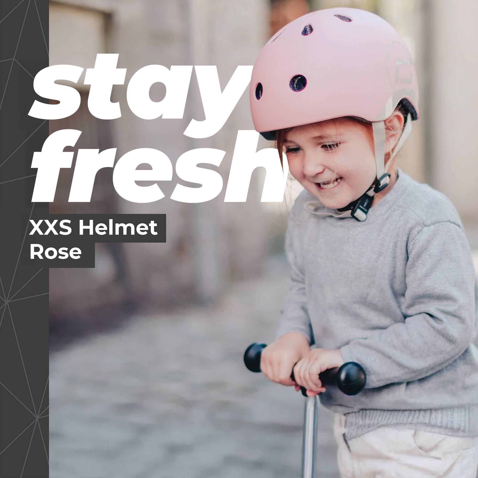 stay fresh  
XXS Helmet  
Rose