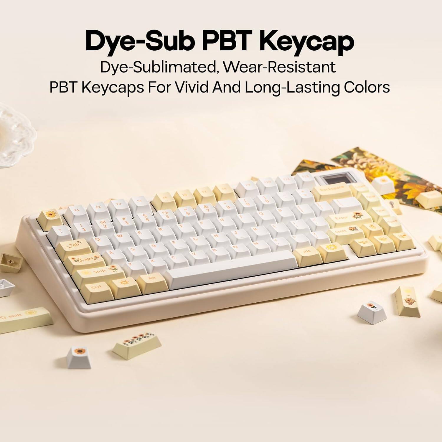 Dye-Sub PBT Keycap  
Dye-Sublimated, Wear-Resistant PBT Keycaps For Vivid And Long-Lasting Colors