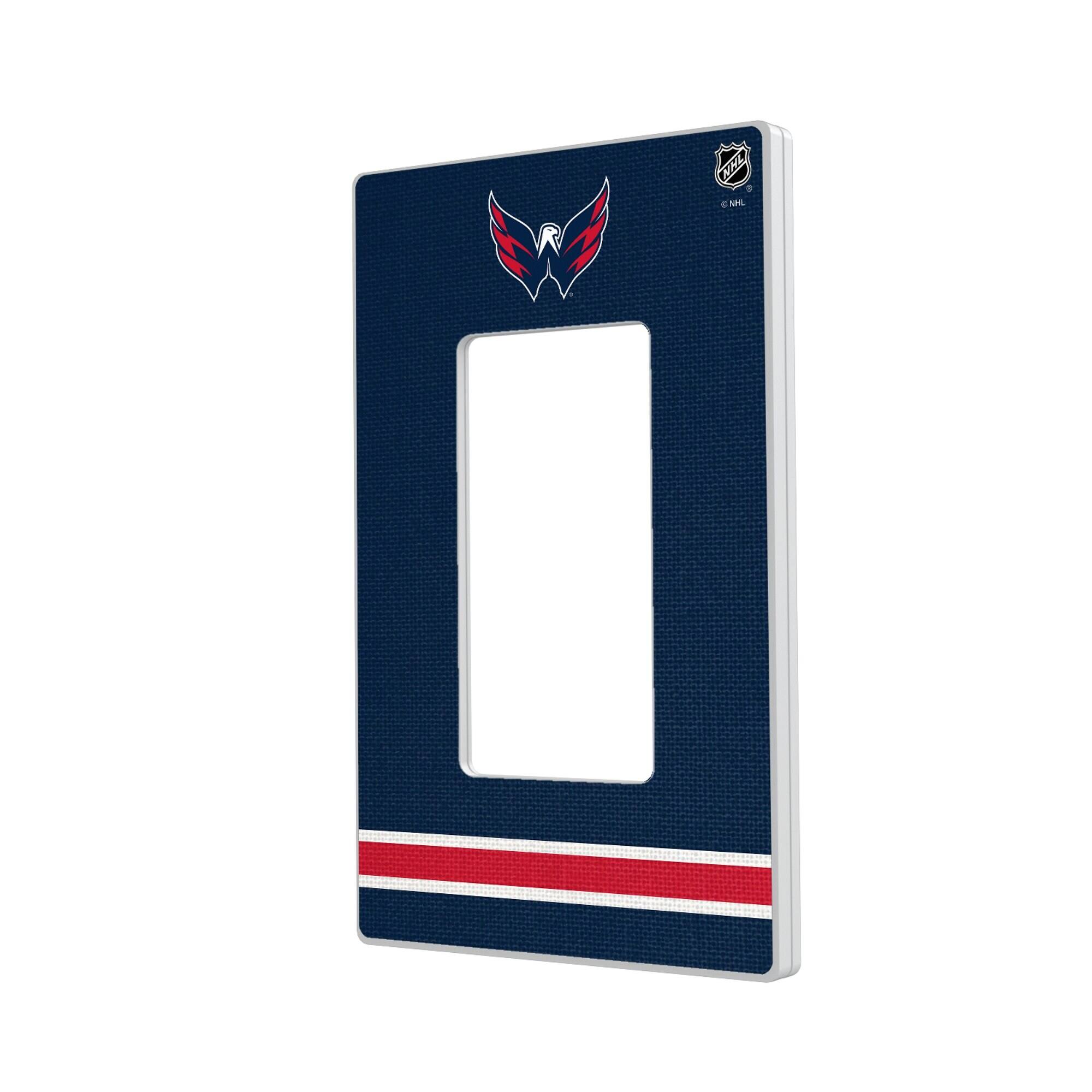 Keyscaper - Washington Capitals Single Rocker Lightswitch Plate - Multicolor