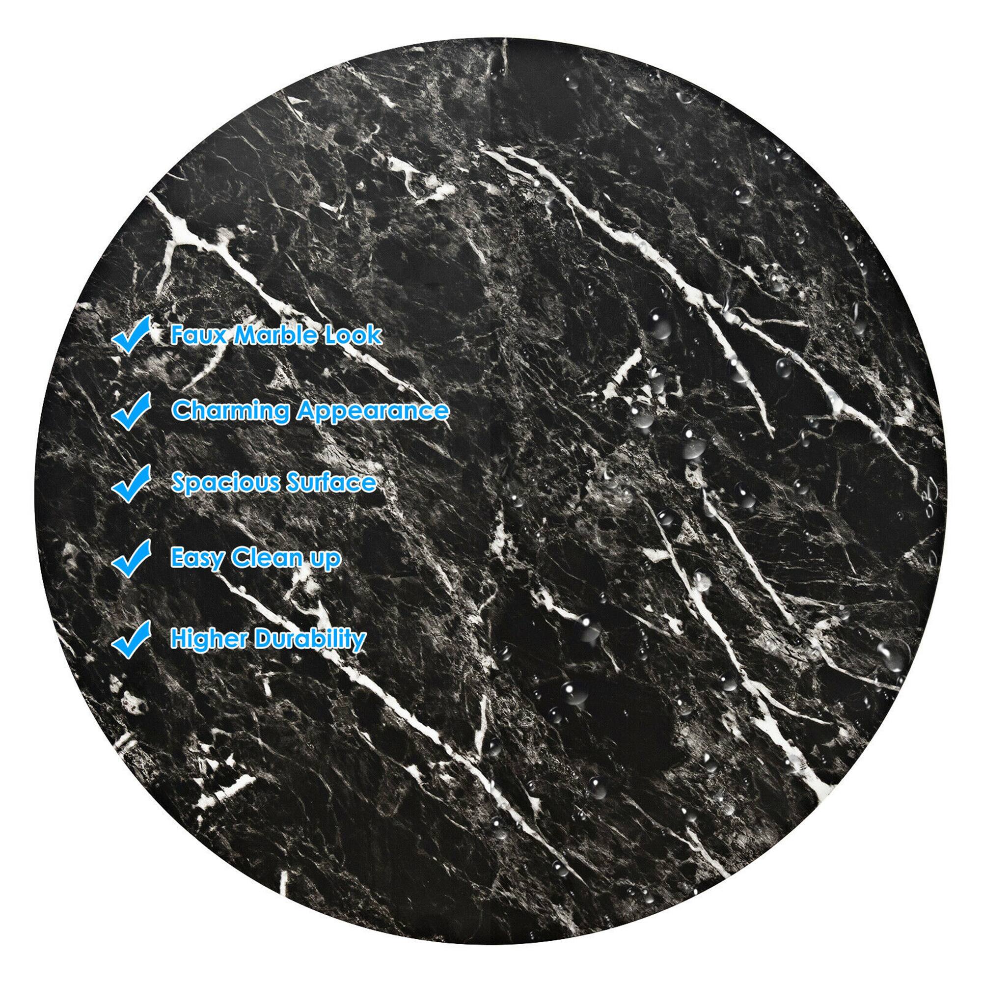 - Faux Marble Look
- Charming Appearance
- Spacious Surface
- Easy Clean up
- Higher Durability