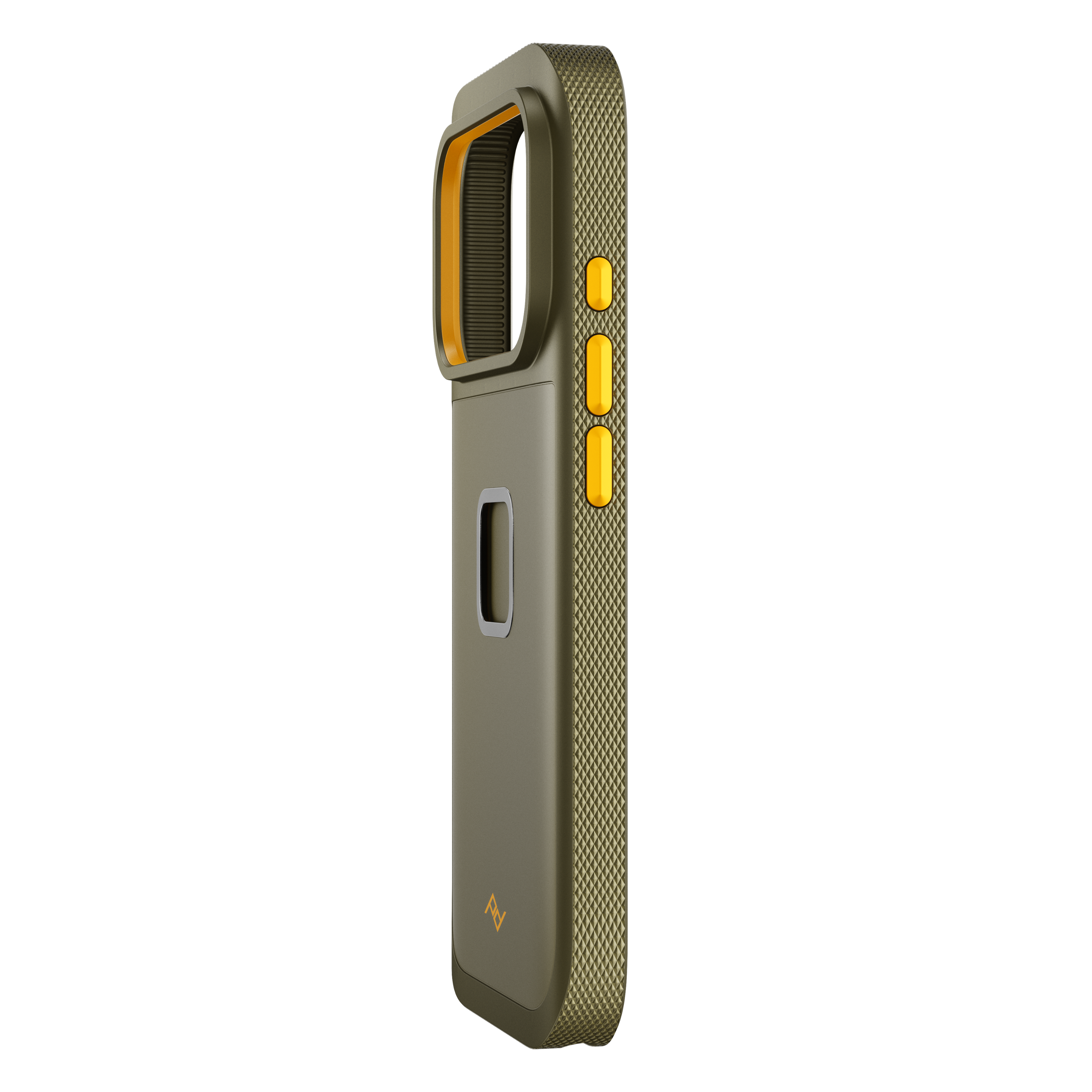 Angle. Peak Design - Mobile GNAR Case Apple iPhone 17 Pro Kelp - Kelp.