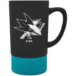 Great American Products - San Jose Sharks Team Logo 16oz. Laser Etched Jump Mug - Multicolor