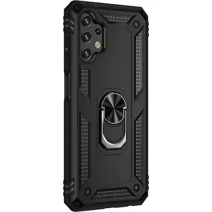 Angle. SaharaCase - Military Kickstand Series Case for Samsung Galaxy A13 4G and A13 LTE - Black.