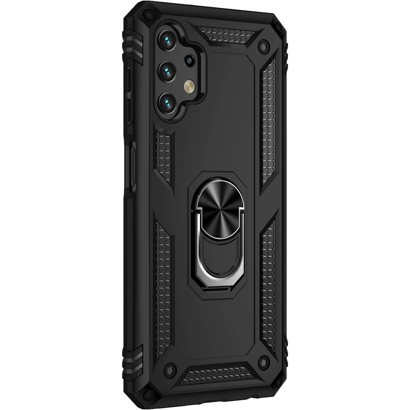 Angle. SaharaCase - Military Kickstand Series Case for Samsung Galaxy A13 4G and A13 LTE - Black.